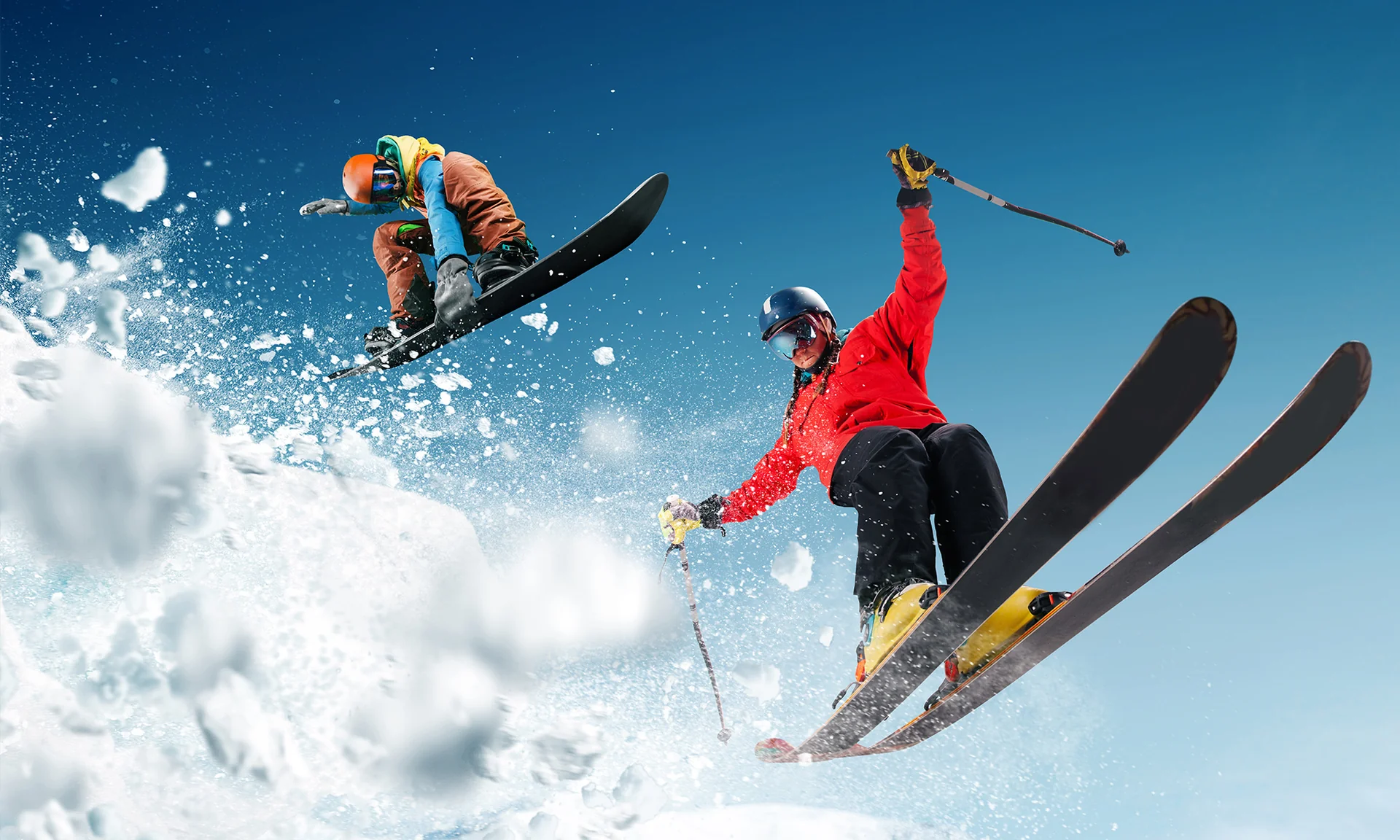 The Skiing and Snowboarding is Great