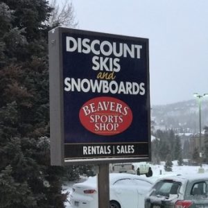 Beavers Sports Shop ski and snowboard rental location downtown Winter Park 
