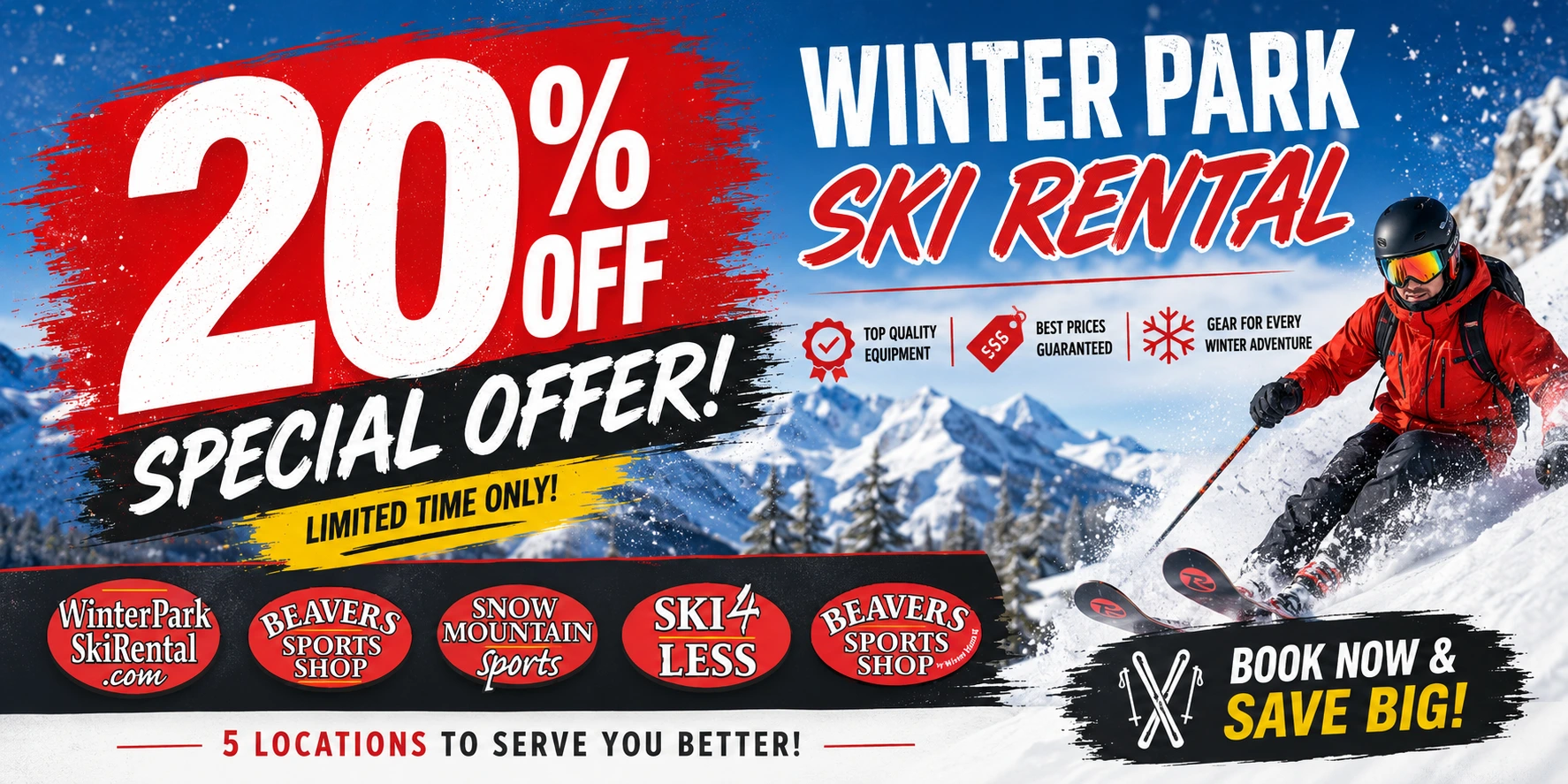 BOOK NOW AND SAVE BIG 20%