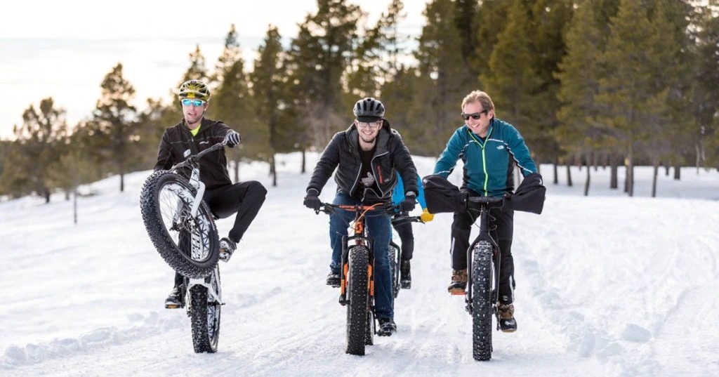 Winter Riding On A Fat Bike in winter park co